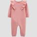 Zara Bottoms | Baby Girls' Swiss Dot Jumpsuit - Just One You Made By Carter's Pink 12m | Color: Pink | Size: 12mb