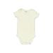Just One You Made by Carter's Short Sleeve Onesie: Ivory Solid Bottoms - Size 9 Month