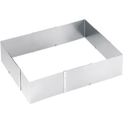 Backrahmen GEFU "UNO", silber, B:19,5cm H:8,5cm L:24cm, Edelstahl 18/10, Speiseringe, besonders hoher Backrahmen Image