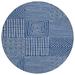 Blue/Navy 96 x 96 x 0.19 in Area Rug - Addison Rugs Chantille Area Rug Polyester | 96 H x 96 W x 0.19 D in | Wayfair ACN1044NA8RO