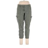 Ann Taylor LOFT Cargo Pants - High Rise: Green Bottoms - Women's Size 10 Petite