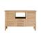 Mobile per il bagno in legno di quercia massello 125 cm
