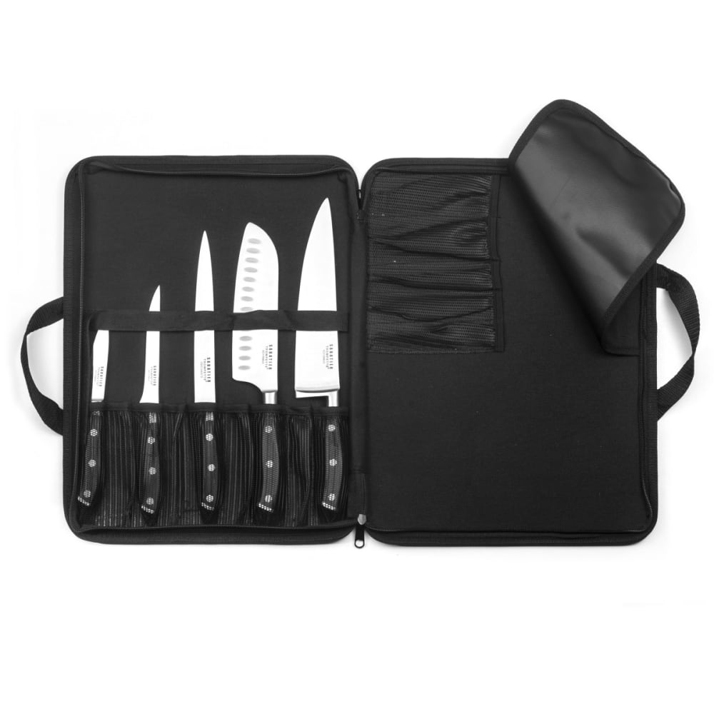 Set di 5 coltelli da cucina in nero