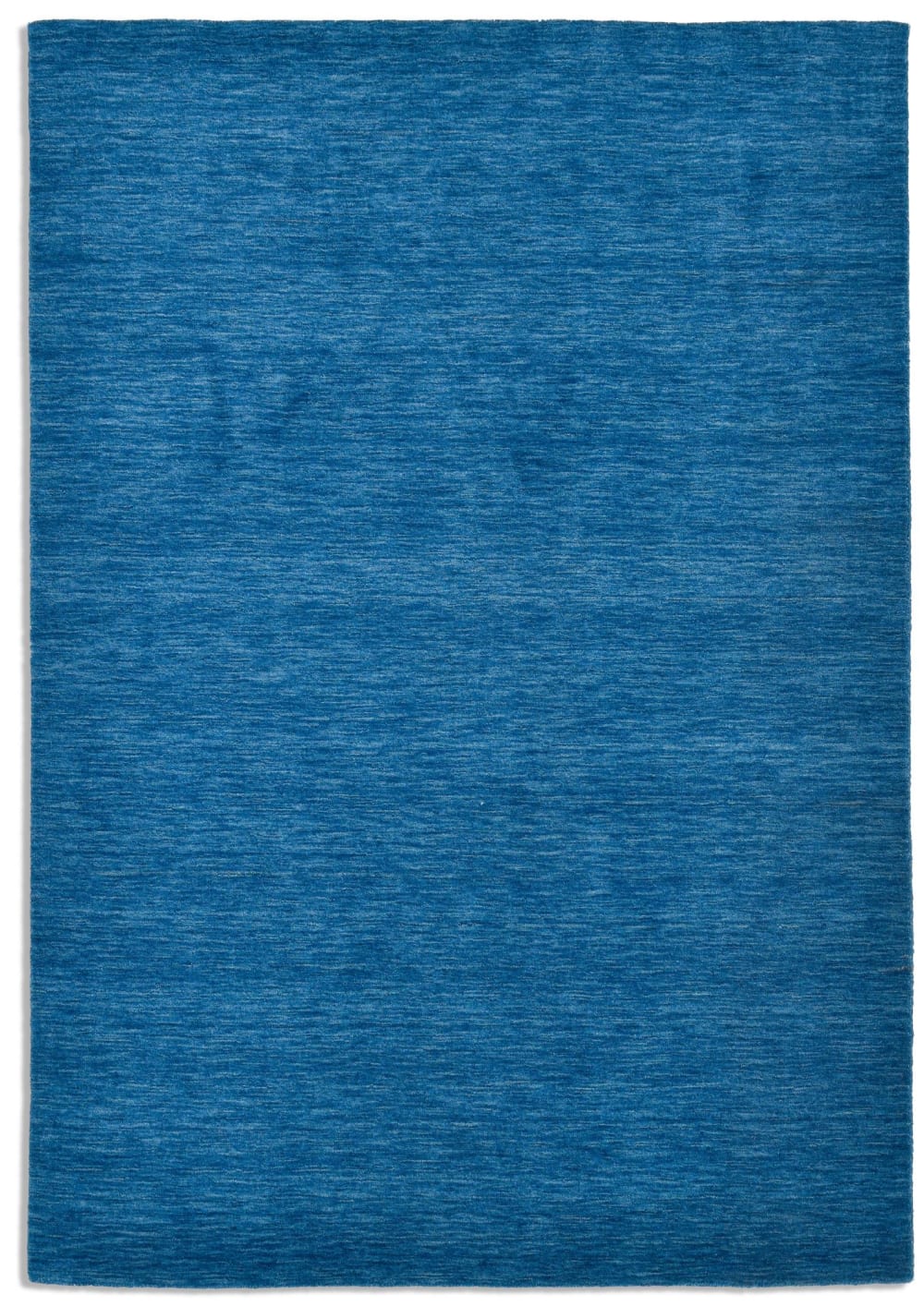 Tappeto tessuto a mano in lana vergine - blu - 170x240 cm