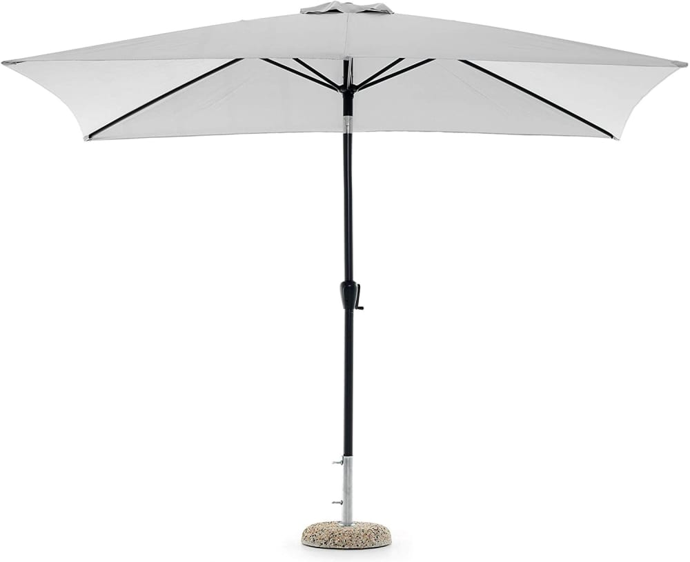 Ombrellone da giardino in alluminio antracite 3x2 m