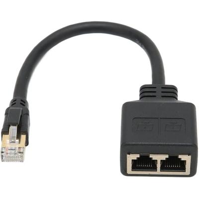 Ej.Life RJ45-Ethernet-Splitter-Kabel, 1 Stecker auf 2 Buchse RJ45-Splitter-Adapter, Professionelles