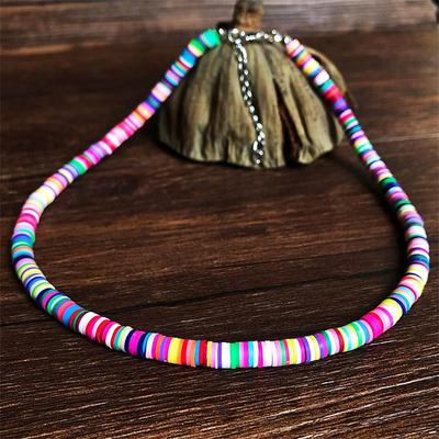 1PC Necklace For Women's Street Beach Ceramic Retro