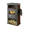 Godin - Poêle à bois fonte 11kw anthracite/carmin 363102carmin