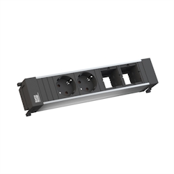 BACHMANN POWER FRAME Medium 2x Schutzkontakt 2x ABD Image