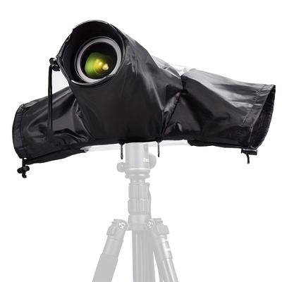 TEMU 1pc Professional Waterproof Camera Rain Cover Rain Coat For ///fujifilm And More Dslr Mirrorless Cameras With Lens, Camera Accessories For Photography Rain Gear Image