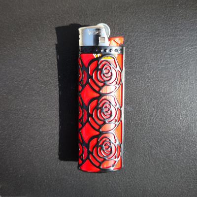 1pc, Metal Lighter Case Cover Holder, Hollow Design Lighter Case For Bic Lighter J6 Lighter Shell Lighter Case Cover, Household Gadget, Christmas Gifts, Halloween Gifts