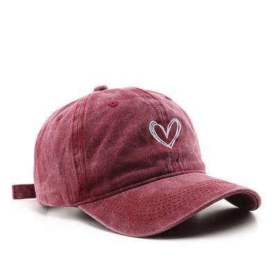 Women's Hat Baseball Cap Portable Sun Protection Breathable Street Daily Weekend Embroidery Heart