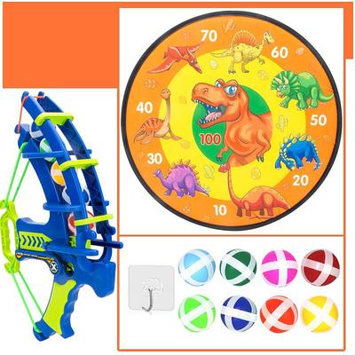 Children's bow and arrow toys dart plates sticky balls target shooting sticky balls outdoor and indoor toy sets