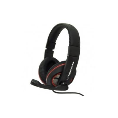 Esperanza EH118 Kopfhörer & Headset Kabelgebunden Kopfband Anrufe/Musik Schwarz, Rot