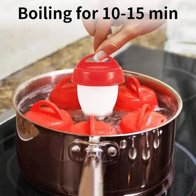 Egg Cooking Tool Non Stick Silicone Steaming Egg Cup Boiled In Water Egg Cup Breakfast Kitchen
