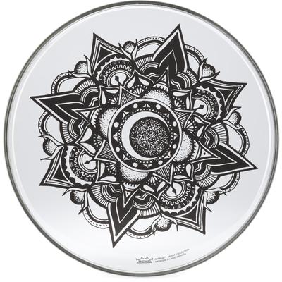 Remo ARTBEAT Artist Collection 14-inch Drumhead - Aric Improta, Nocturnal Bloom