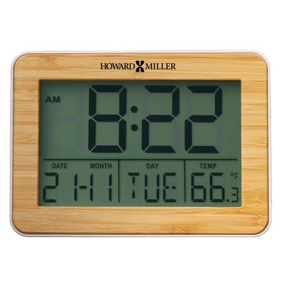 Howard Miller Bamboo Frame Alarm Clock - 6.5-inches Wide