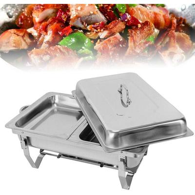 Gojoy - 7,5 Liter Speisenwärmer Chafing Dish Buffetwärmer Warmhaltebehälter Wärmebehälter Edelstahl