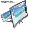 Strumenti di lente d'ingrandimento con staffa per schermo 3D per telefono cellulare con schermo HD curvo da 12 pollici per iPhone Samsung Xiaomi Huawei