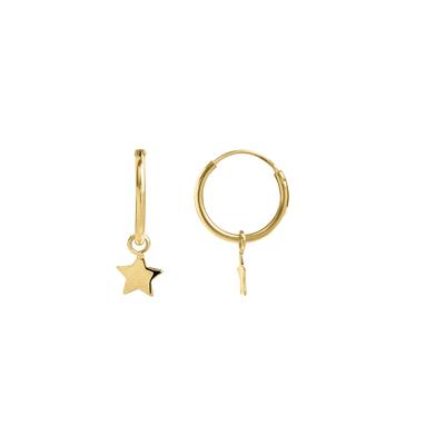 Luxenter, essentielle Ohrringe aus 925er Sterlingsilber mit 18 Karat Gelbgold Image