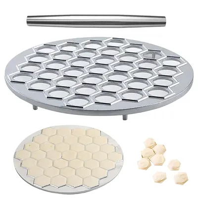 Aluminum Ravioli Maker Pasta Form Meat Dumpling Mold 37 Holes Dumpling Pastry Pressure Cutter Home