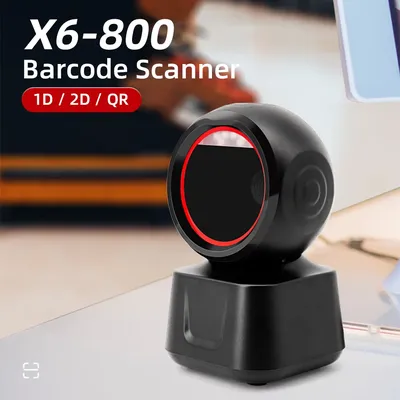 1D 2D QR Wired Barcode Scanner High-speed Platform Hands-Free Automatic Sense Reader USB Port