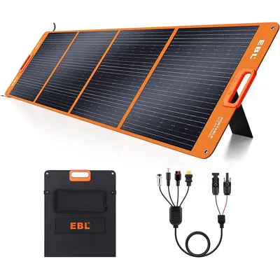 Portable Solar Panel for Power Station Waterproof IP65 Foldable Solar Panel with MC-4 Anderson