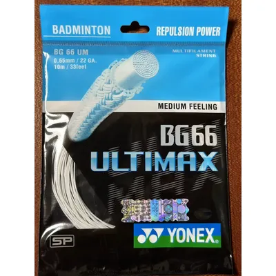 YONEX Badminton String BG66 Ultimax (0.65mm) Endurance Training Badminton String