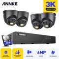 5MP kit videosorveglianza cctv 4 telecamere intelligenti infrarossi doppia luce visione notturna
