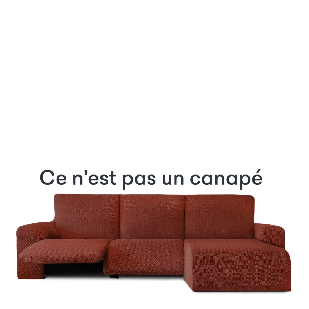 Housse de canapé relax en L droite b/c chaudière 250 * 360 cm