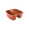 Fioriera doppia klunia Bama pp terracotta cm 50x19,8 h.cm 18,5 Bama