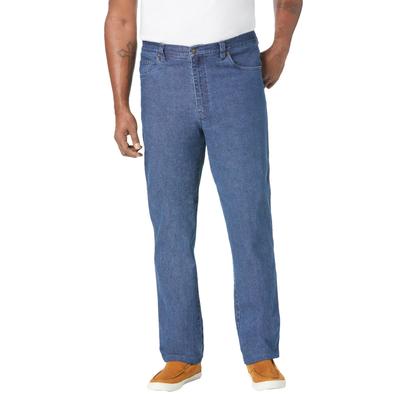 Men's Big & Tall Liberty Blues® Flex Denim Jeans by Liberty Blues in Medium Stonewash (Size 66 40)