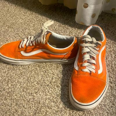 Vans Shoes | Classic Low Top Vans (Orange) | Color: Orange | Size: 6.5