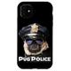 Hülle für iPhone 11 Mops Polizei Hundeliebhaber Geschenk - Lustiger Mops in Polizeiuniform