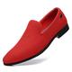 XCVFBVG Mens Leather Shoes Men's Dress Shoes Design Mens Business Flat Shoes Breathable Men Formal Office Working Shoes(Color:Red,Size:11)