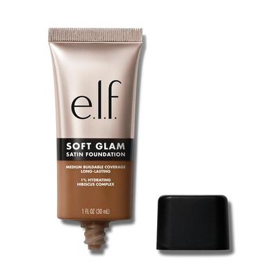 e.l.f. Cosmetics Soft Glam Satin Foundation In 55 Deep Warm - Vegan and Cruelty-Free Makeup