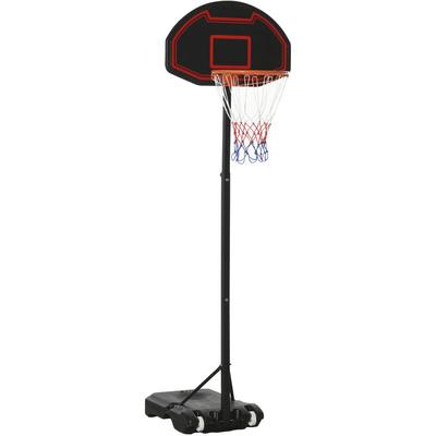 Basketballkorb Outdoor mit Rädern 155–210cm Höhenverstellbar Basketballkorb mit Ständer