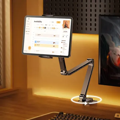 MoZhao Tablet Stand Desktop Support Stand Phone Holder 360° Rotating Folding Aluminum Alloy Office