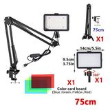 Projectors USB Lamp LED Video Light Bulb Panel Photography Lighting Photo Studio Lamp Kit Shoot Live With Stand RGB Filters