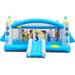 Buumin Multifunctional Jump n Slide Inflatable Bouncer for Kids Complete Setup with Blower - 198 x 180 Play Area - 96 Tall WL