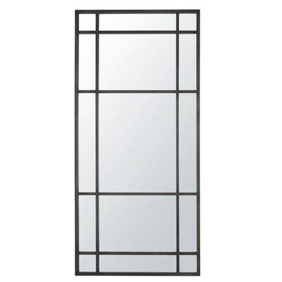 Spiegel aus schwarzem Metall, 90x190cm