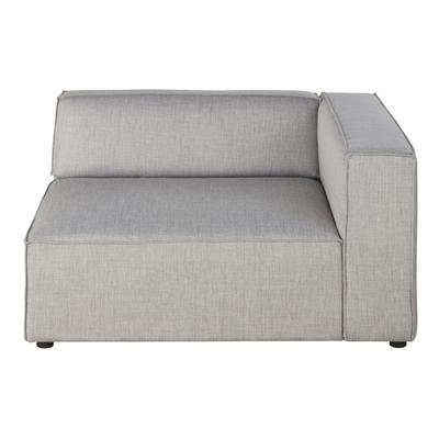 Modulare Sofa-Armlehne mit Ecke rechts, grau