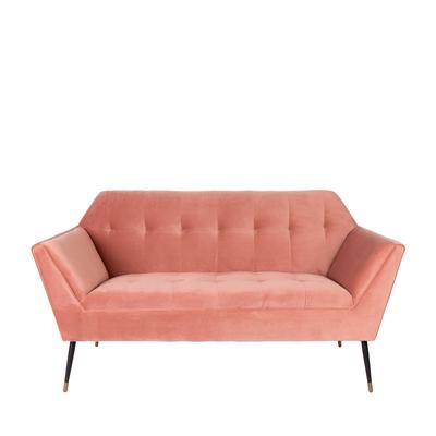 2-Sitzer-Sofa aus Samt L149, Rosa