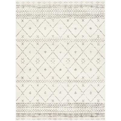 Etnhischer Berber Teppich Weiß/Grau 160x215