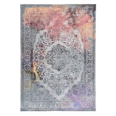 Teppich aus Polyester/Baumwolle, maschinell gewebt - Bunt - 80x160 cm