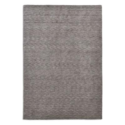 Handgewebter Teppich aus reiner Schurwolle - Grau - 140x200 cm