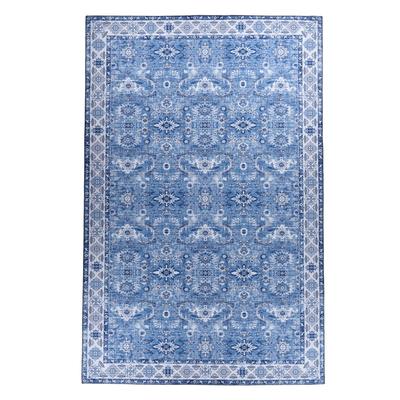 Teppich aus Polyester, maschinell bedruckt - Blau - 90x160 cm