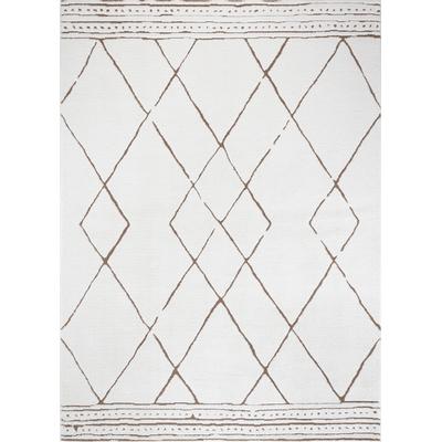 Etnhischer Berber Teppich Elfenbein/Terracotta 160x213