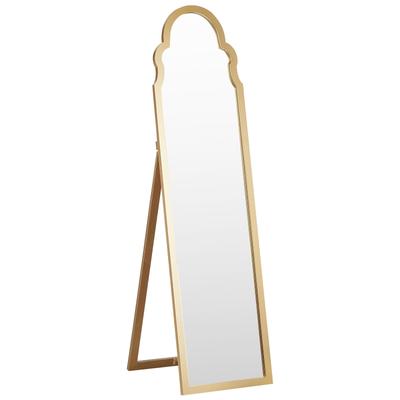 Standspiegel Holzwerkstoff gold 150x40