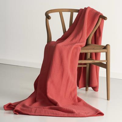 Decke aus gewebter Baumwolle, rot, 160x210cm